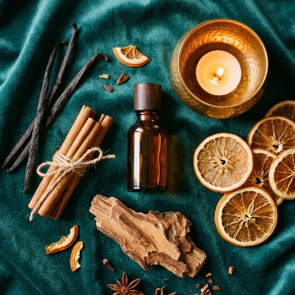 Flat Lay Parfüm Kerze – Vanille Moschus Duft